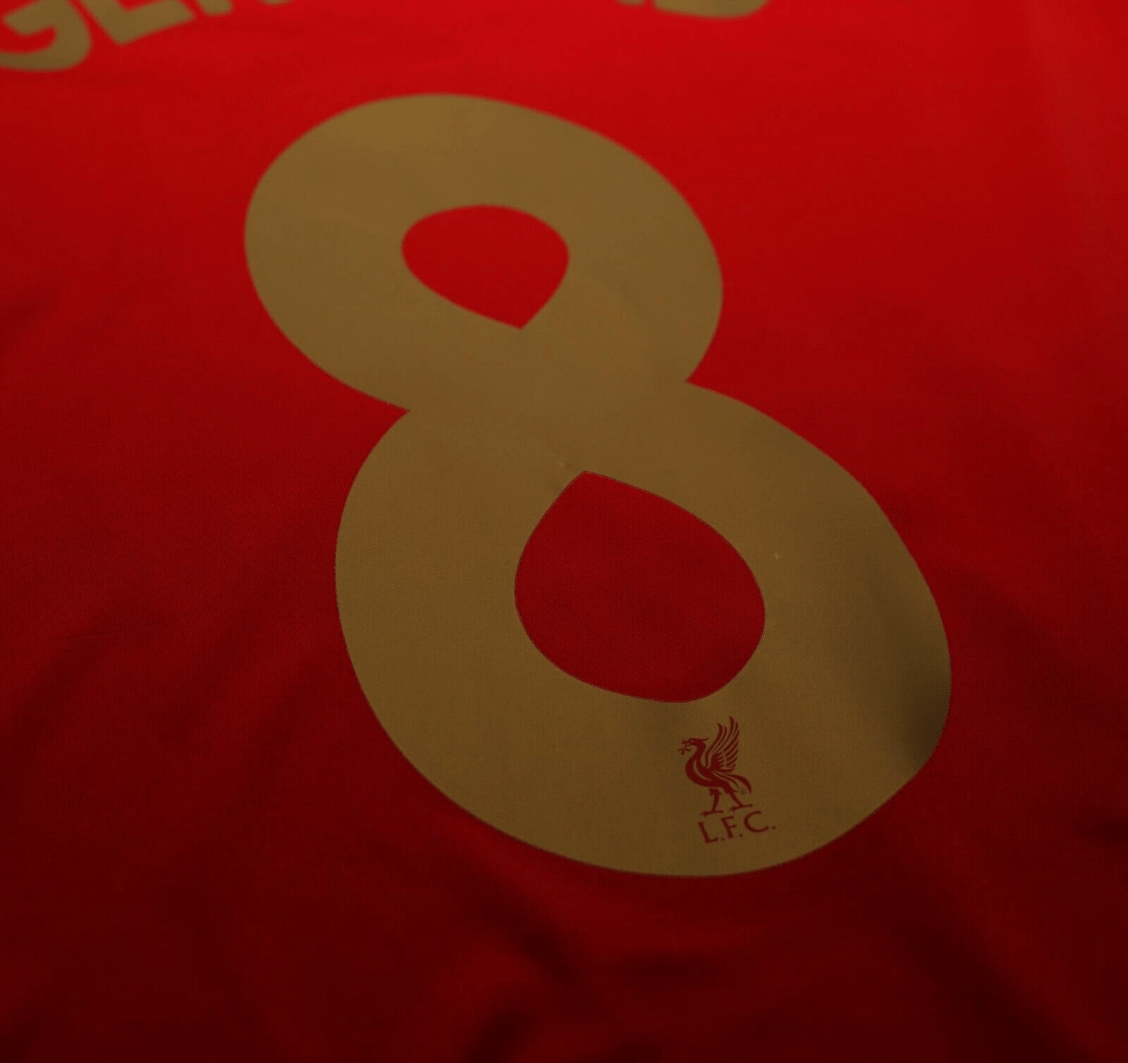 2005/06 GERRARD #8 Liverpool Vintage Reebok UCL Home Football Shirt (XL)