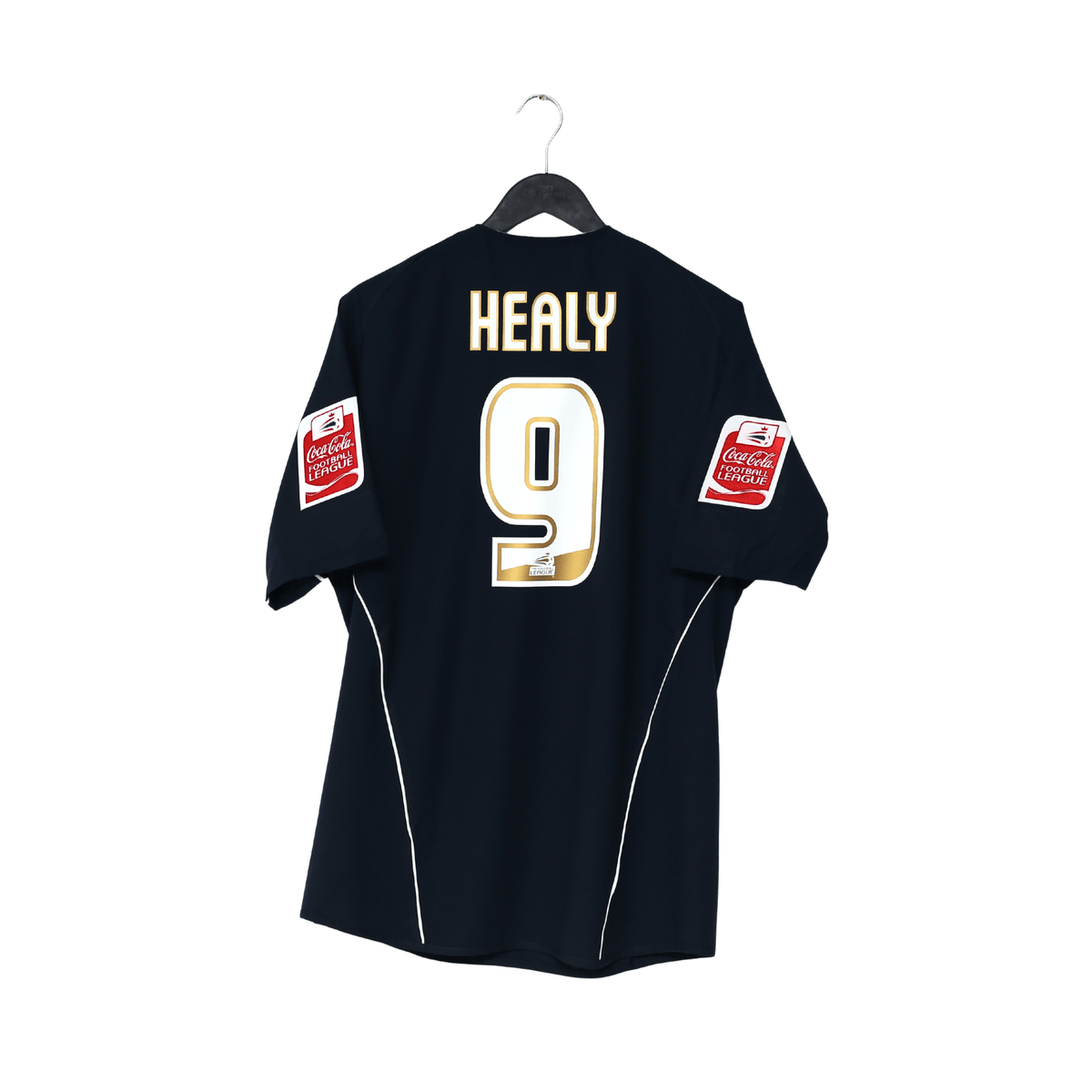 2005/06 HEALY #9 Leeds United Vintage Admiral Away Football Shirt (M)