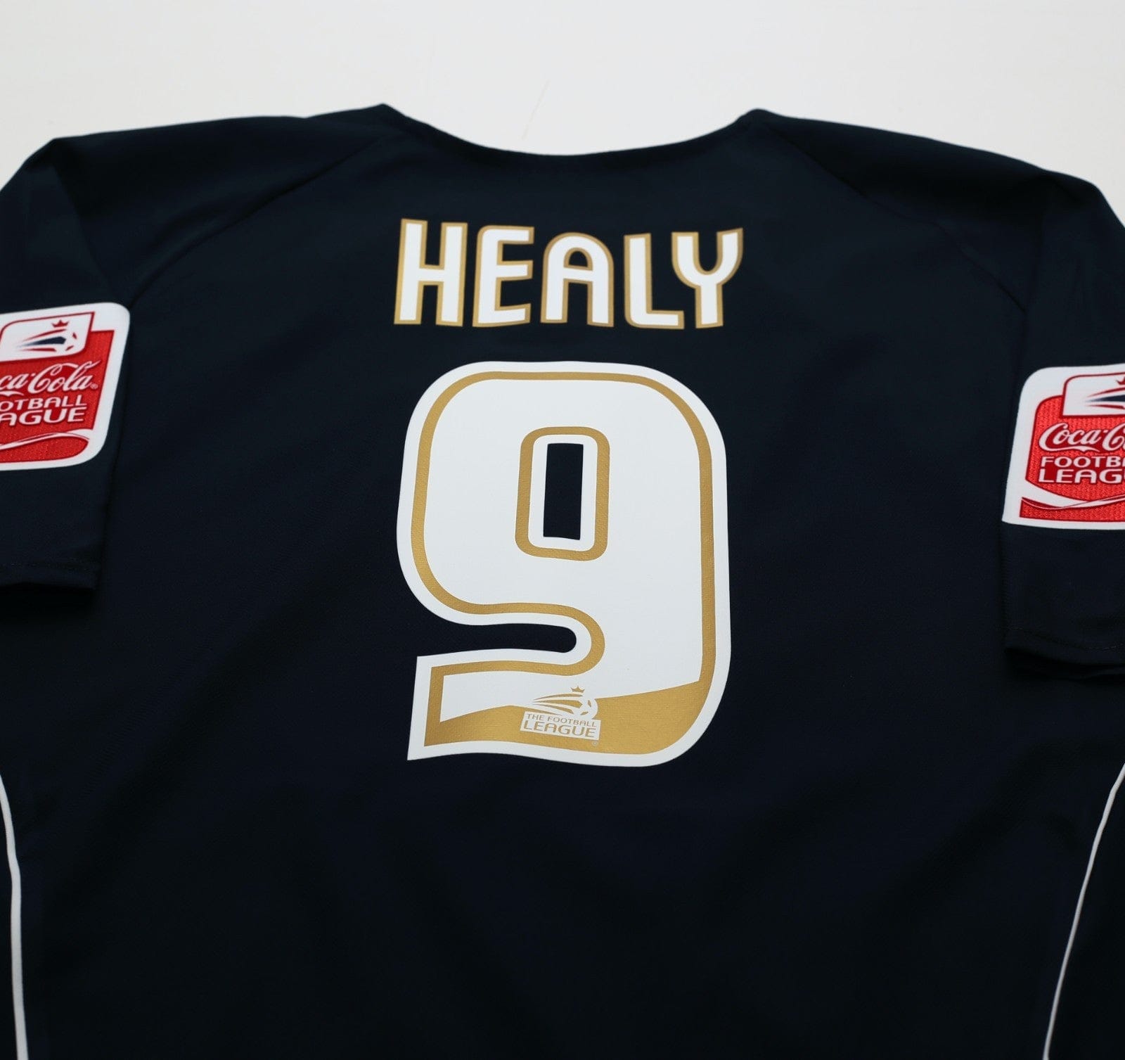 2005/06 HEALY #9 Leeds United Vintage Admiral Away Football Shirt (M)
