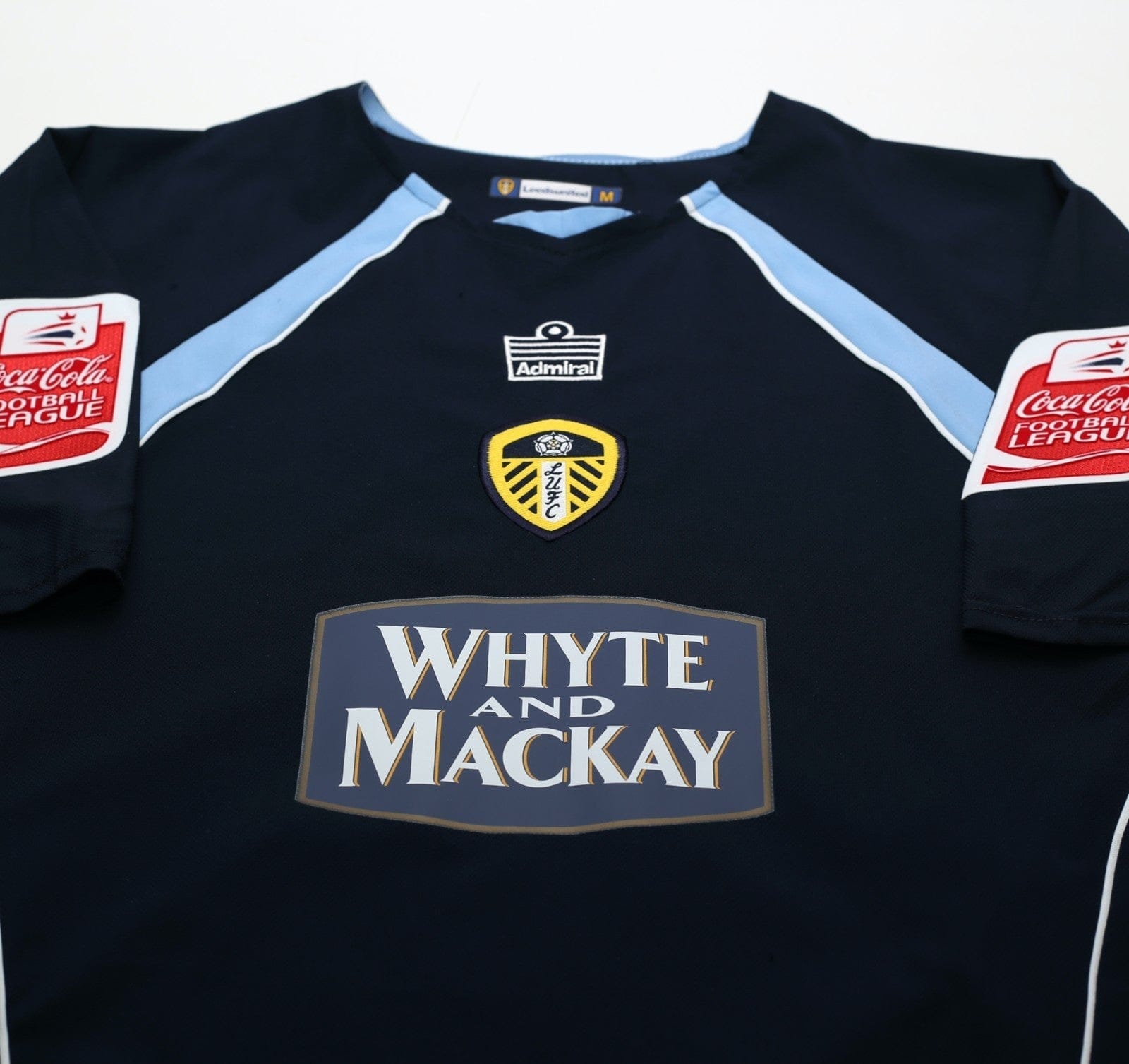 2005/06 HEALY #9 Leeds United Vintage Admiral Away Football Shirt (M)