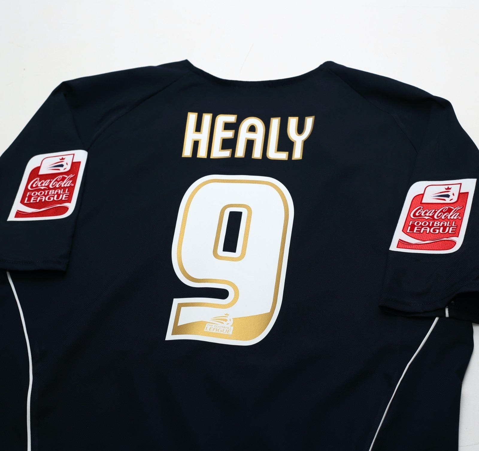 2005/06 HEALY #9 Leeds United Vintage Admiral Away Football Shirt (M)