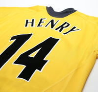 2005/06 HENRY #14 Arsenal Vintage Nike Away Football Shirt (M)