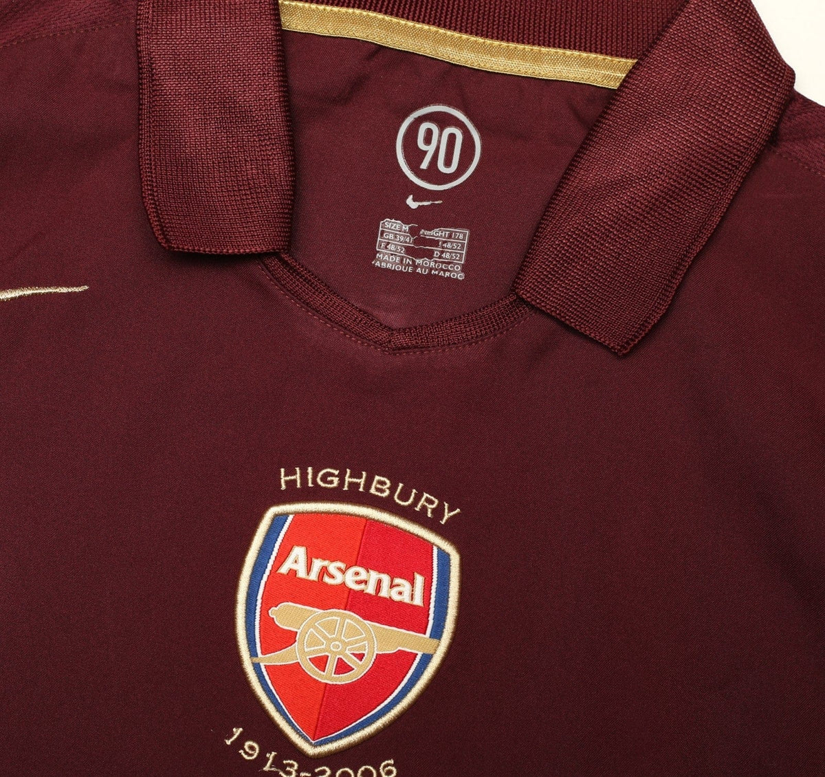 2005/06 HENRY #14 Arsenal Vintage Nike Highbury Home Football Shirt (M)