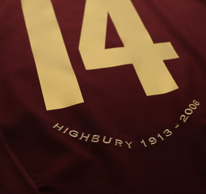 2005/06 HENRY #14 Arsenal Vintage Nike Highbury Home Football Shirt (M)