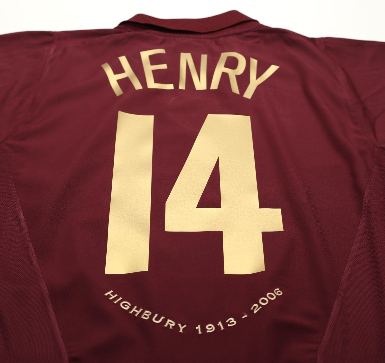 2005/06 HENRY #14 Arsenal Vintage Nike Highbury Home Football Shirt (M)