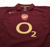 2005/06 HENRY #14 Arsenal Vintage Nike Highbury Home Football Shirt (M)