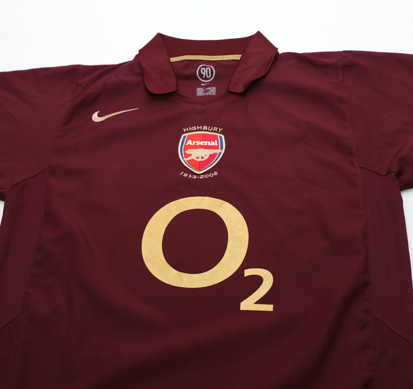 2005/06 HENRY #14 Arsenal Vintage Nike Highbury Home Football Shirt (M)