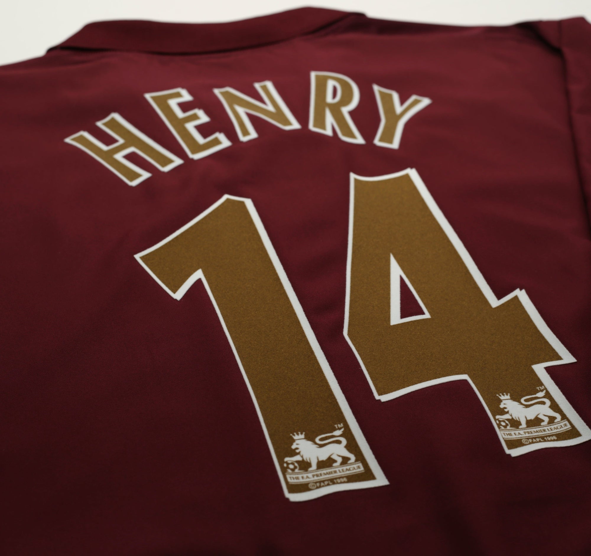 2005/06 HENRY #14 Arsenal Vintage Nike Highbury Home Football Shirt (XXL)