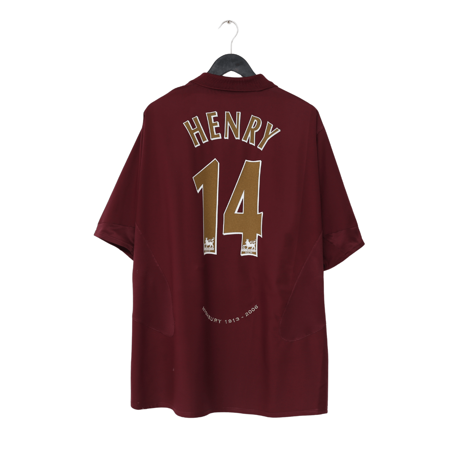 2005/06 HENRY #14 Arsenal Vintage Nike Highbury Home Football Shirt (XXL)