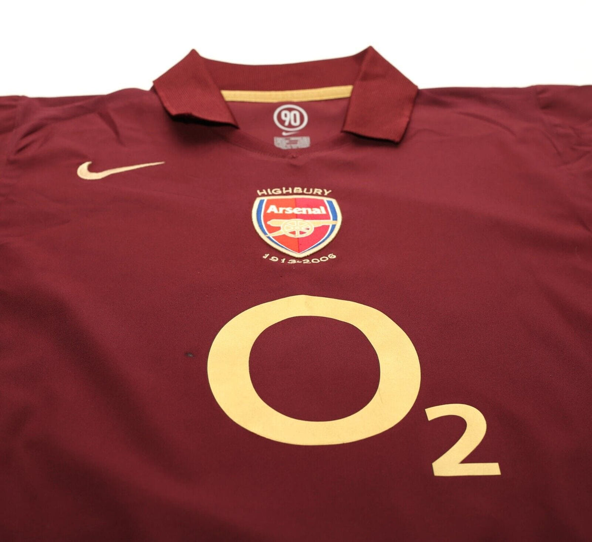 2005/06 HENRY #14 Arsenal Vintage Nike UCL Home Football Shirt Jersey (L)