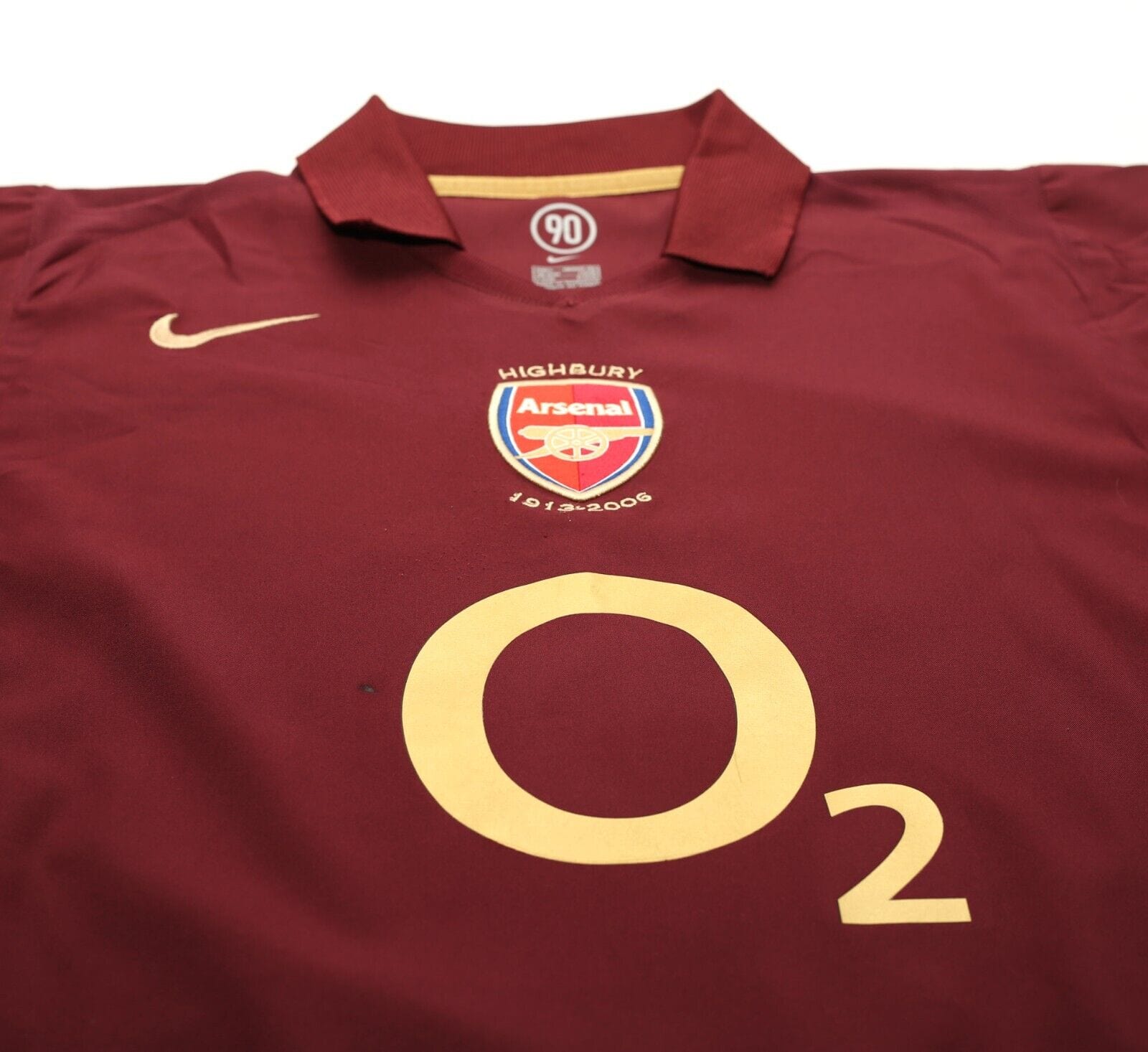2005/06 HENRY #14 Arsenal Vintage Nike UCL Home Football Shirt Jersey (L)