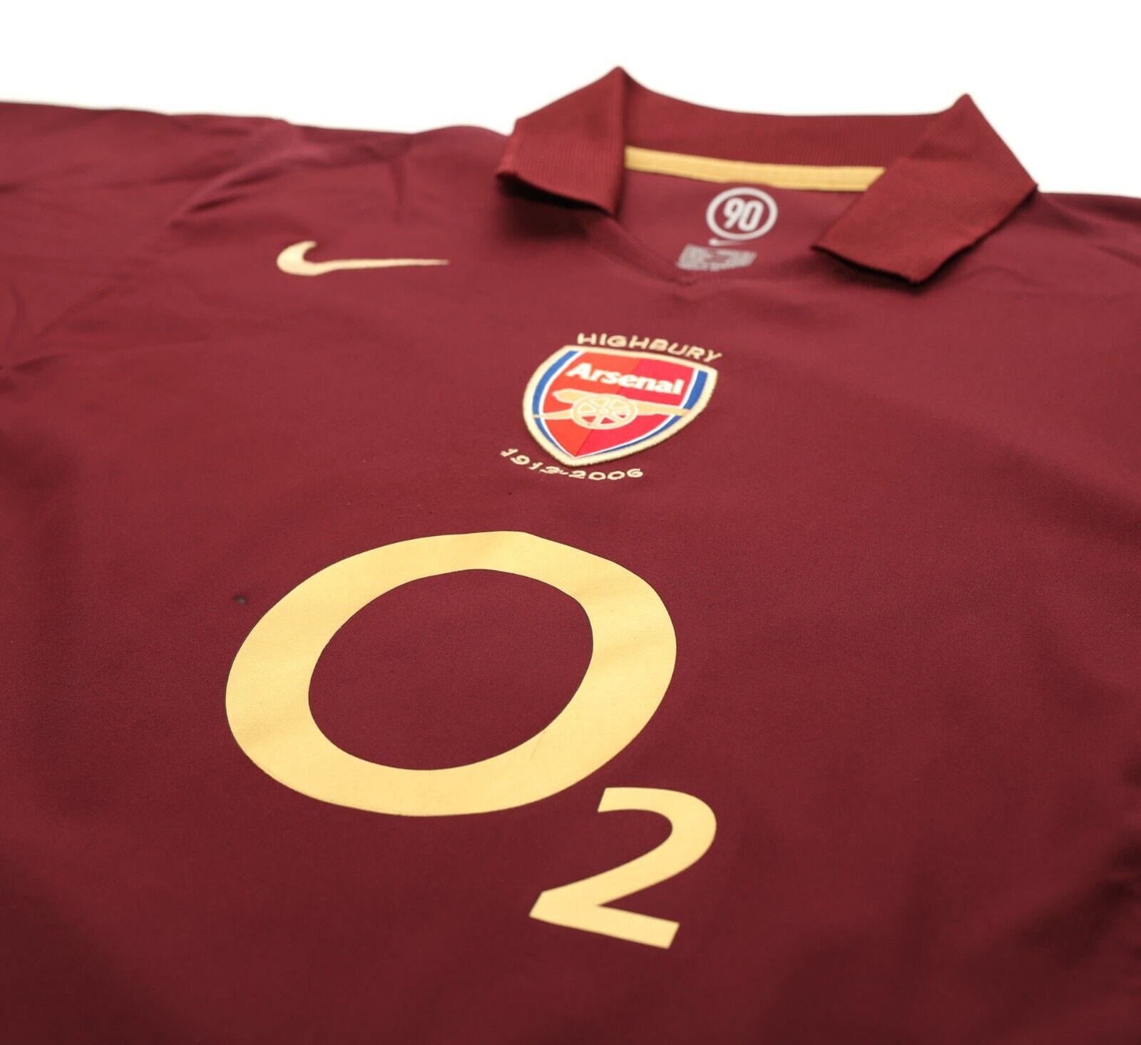 2005/06 HENRY #14 Arsenal Vintage Nike UCL Home Football Shirt Jersey (L)