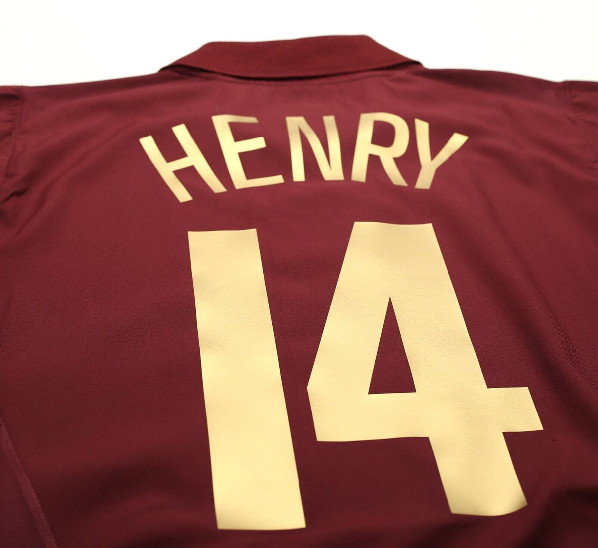 2005/06 HENRY #14 Arsenal Vintage Nike UCL Home Football Shirt Jersey (L)