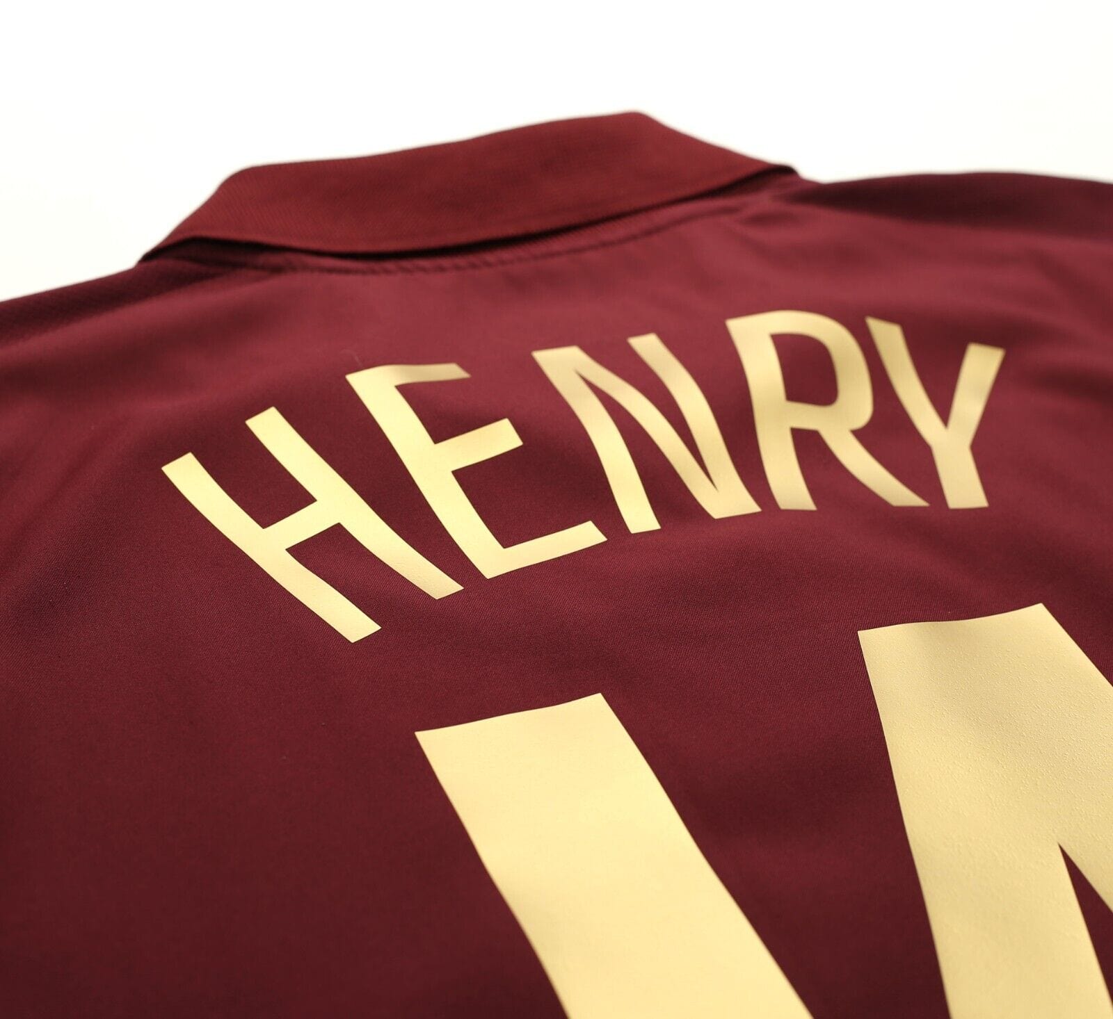 2005/06 HENRY #14 Arsenal Vintage Nike UCL Home Football Shirt Jersey (L)