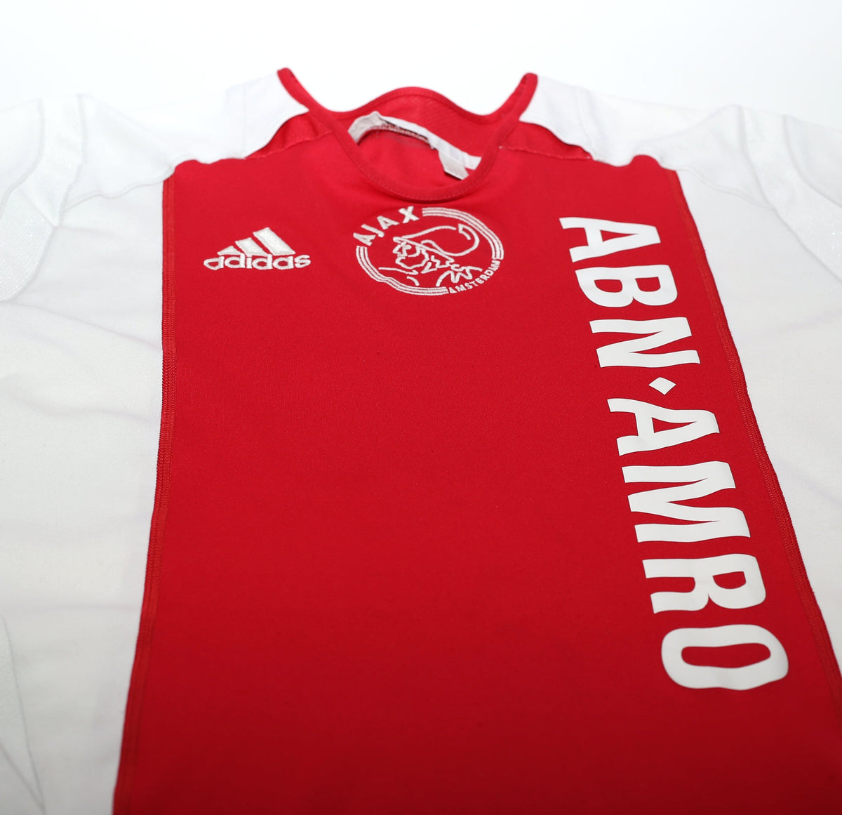 2005/06 HUNTELAAR #25 Ajax Vintage adidas Home Football Shirt (M)