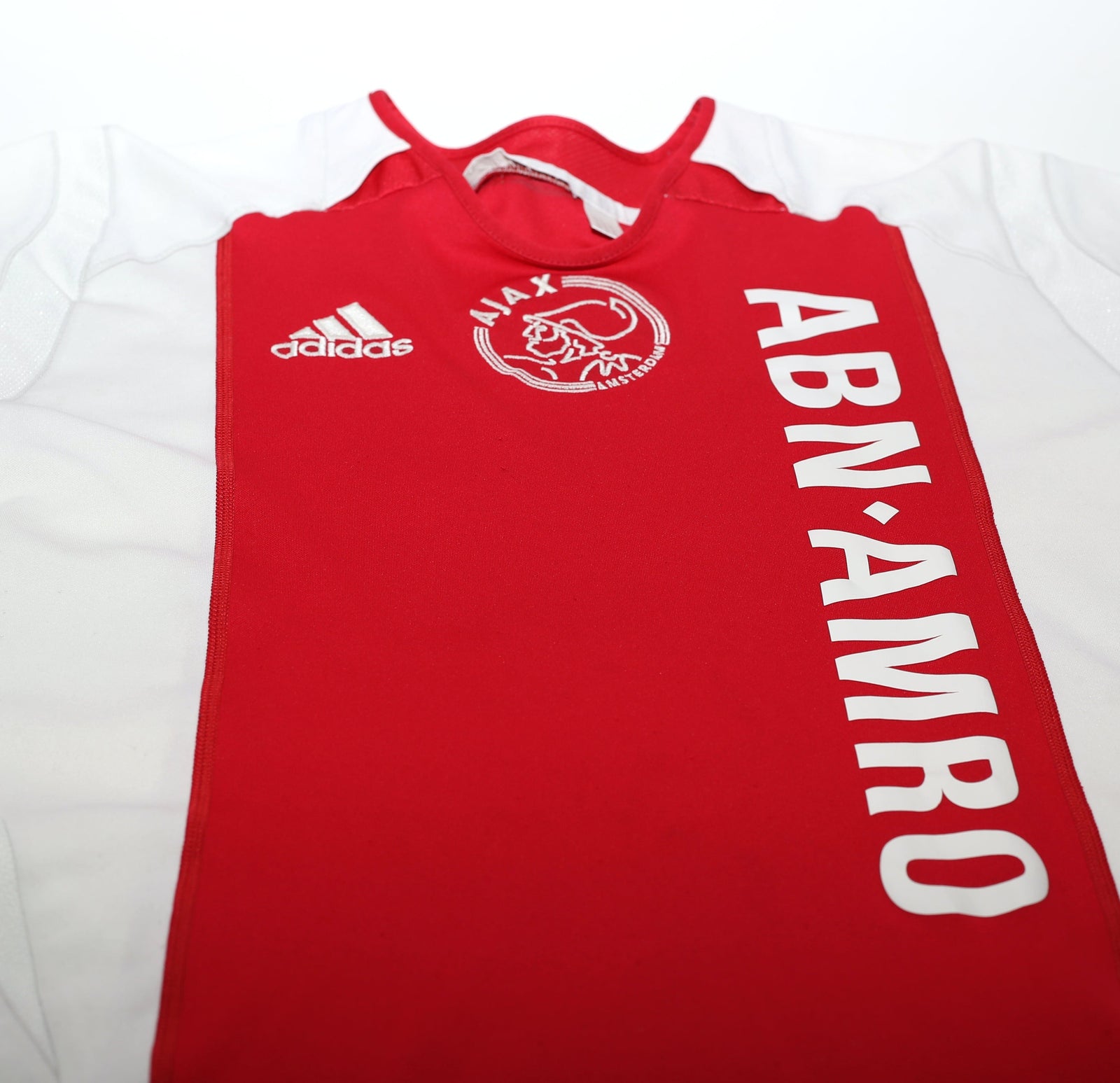 2005/06 HUNTELAAR #25 Ajax Vintage adidas Home Football Shirt (M)