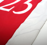 2005/06 HUNTELAAR #25 Ajax Vintage adidas Home Football Shirt (M)