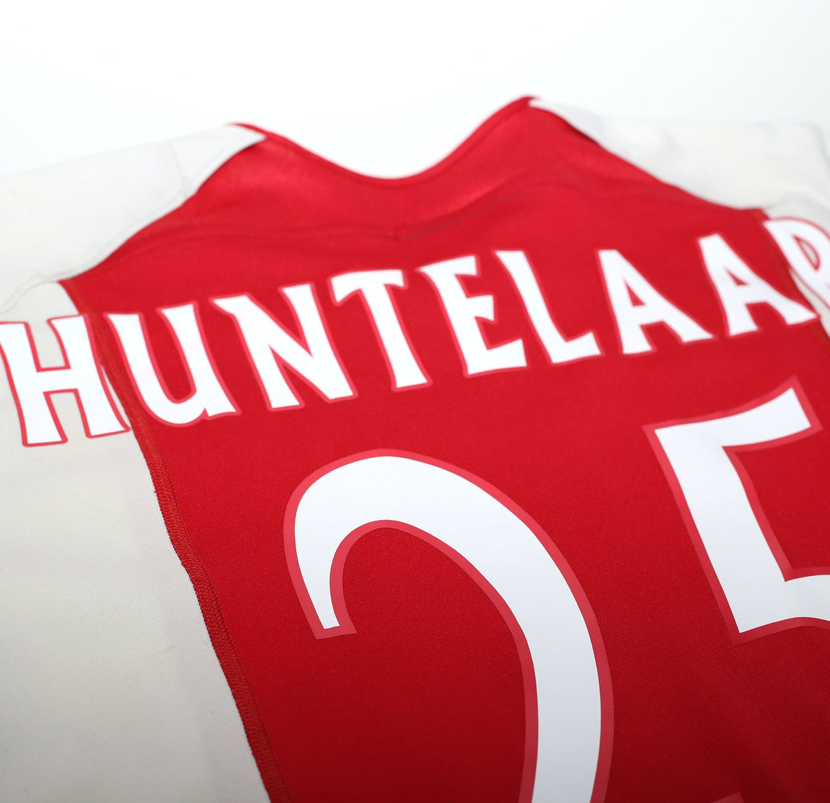 2005/06 HUNTELAAR #25 Ajax Vintage adidas Home Football Shirt (M)