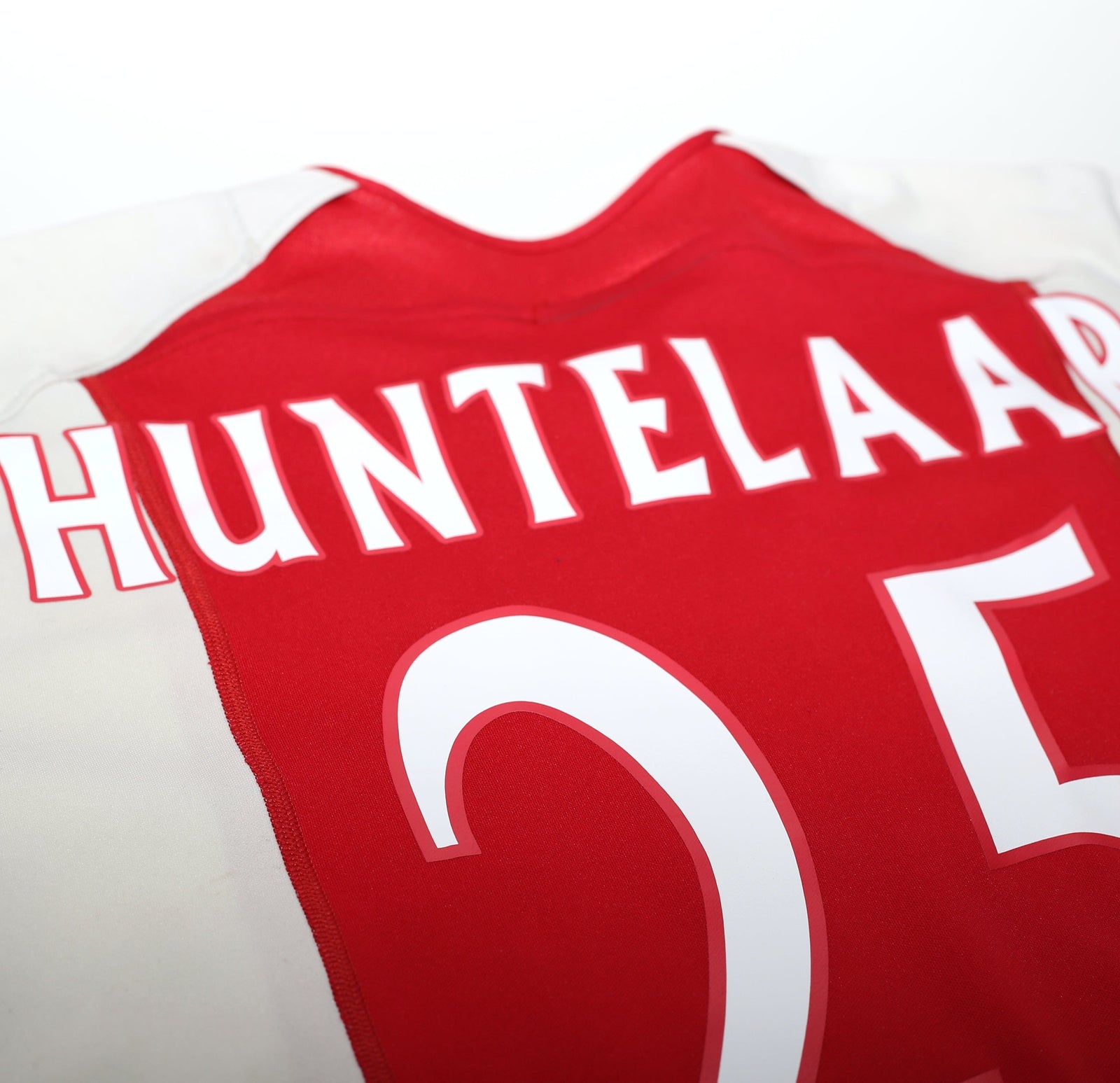 2005/06 HUNTELAAR #25 Ajax Vintage adidas Home Football Shirt (M)