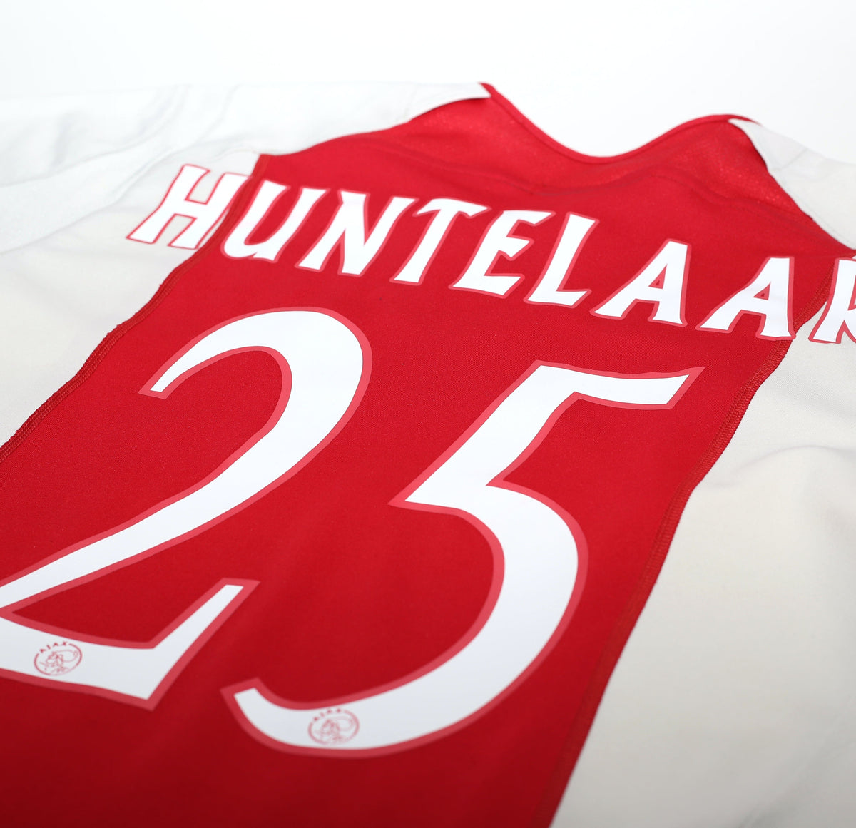 2005/06 HUNTELAAR #25 Ajax Vintage adidas Home Football Shirt (M)