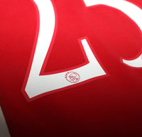 2005/06 HUNTELAAR #25 Ajax Vintage adidas Home Football Shirt (M)