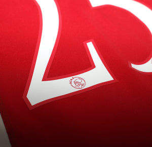 2005/06 HUNTELAAR #25 Ajax Vintage adidas Home Football Shirt (M)