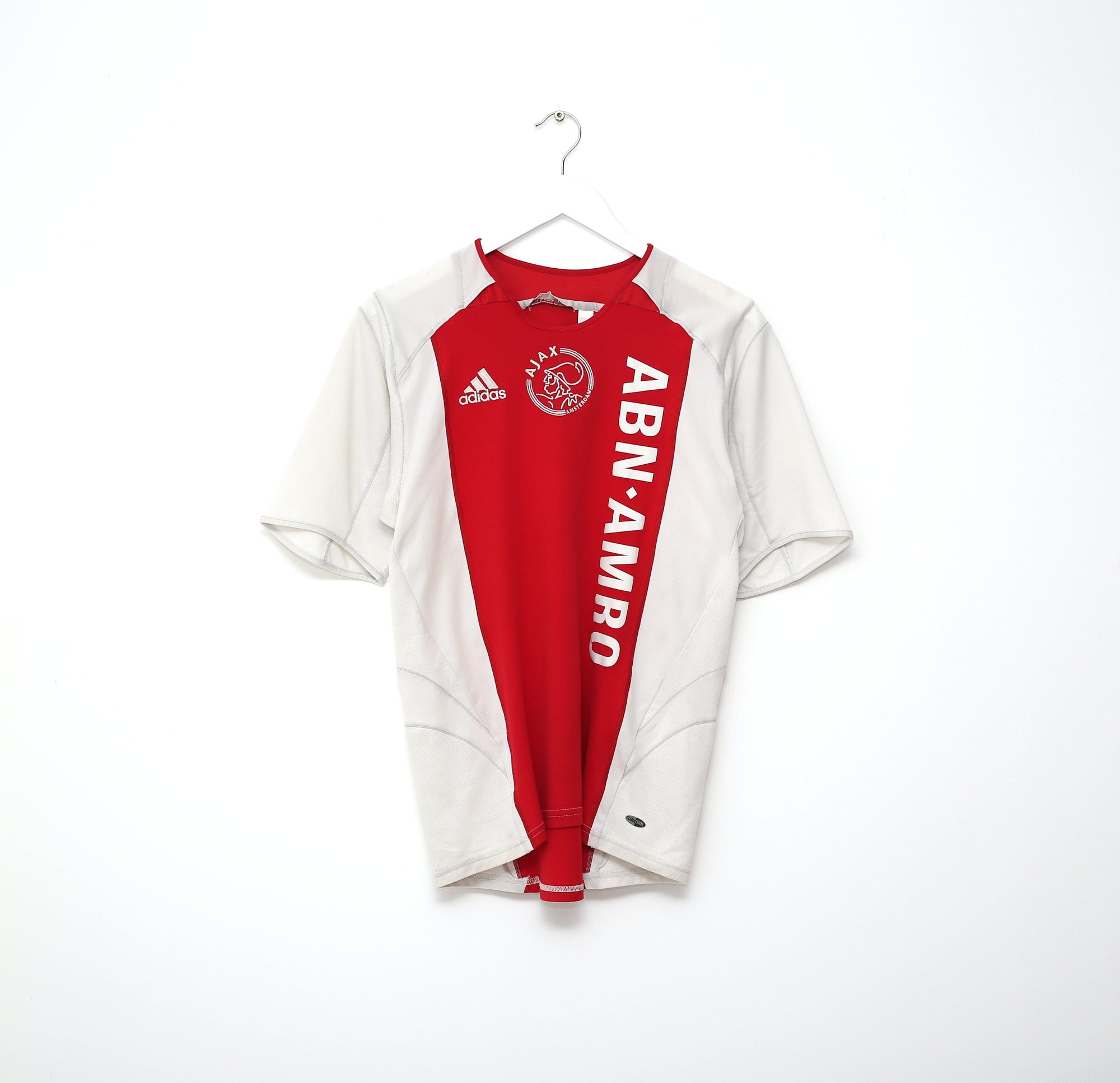 2005/06 HUNTELAAR #25 Ajax Vintage adidas Home Football Shirt (M)