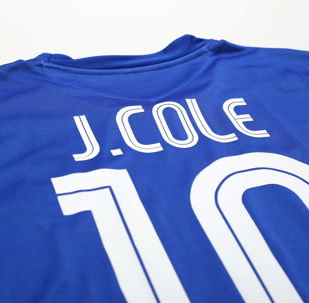 2005/06 J. COLE #10 Chelsea Vintage Umbro UCL Home Football Shirt Jersey (XL)