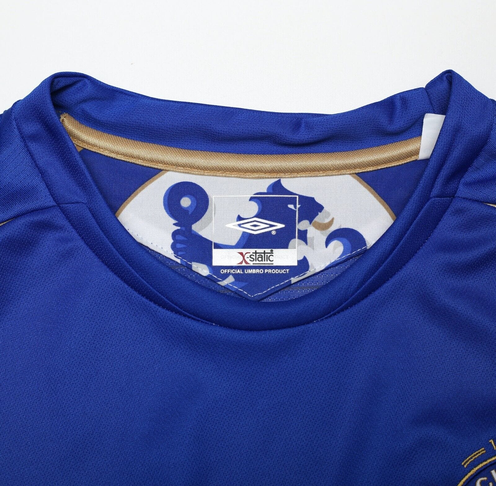 2005/06 J. COLE #10 Chelsea Vintage Umbro UCL Home Football Shirt Jersey (XL)