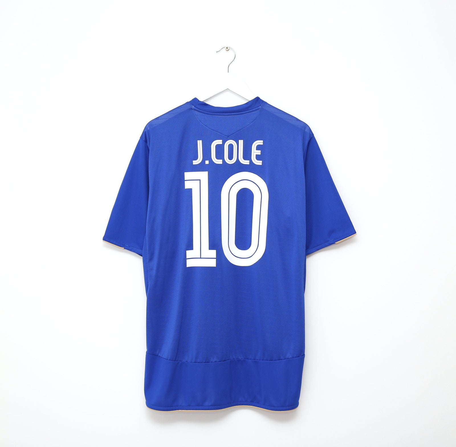 2005/06 J. COLE #10 Chelsea Vintage Umbro UCL Home Football Shirt Jersey (XL)