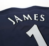 2005/06 JAMES #1 Manchester City Vintage Reebok Away Football Shirt (XL)