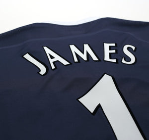 2005/06 JAMES #1 Manchester City Vintage Reebok Away Football Shirt (XL)
