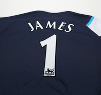 2005/06 JAMES #1 Manchester City Vintage Reebok Away Football Shirt (XL)
