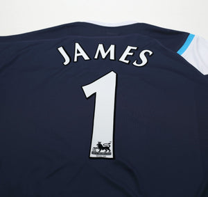 2005/06 JAMES #1 Manchester City Vintage Reebok Away Football Shirt (XL)