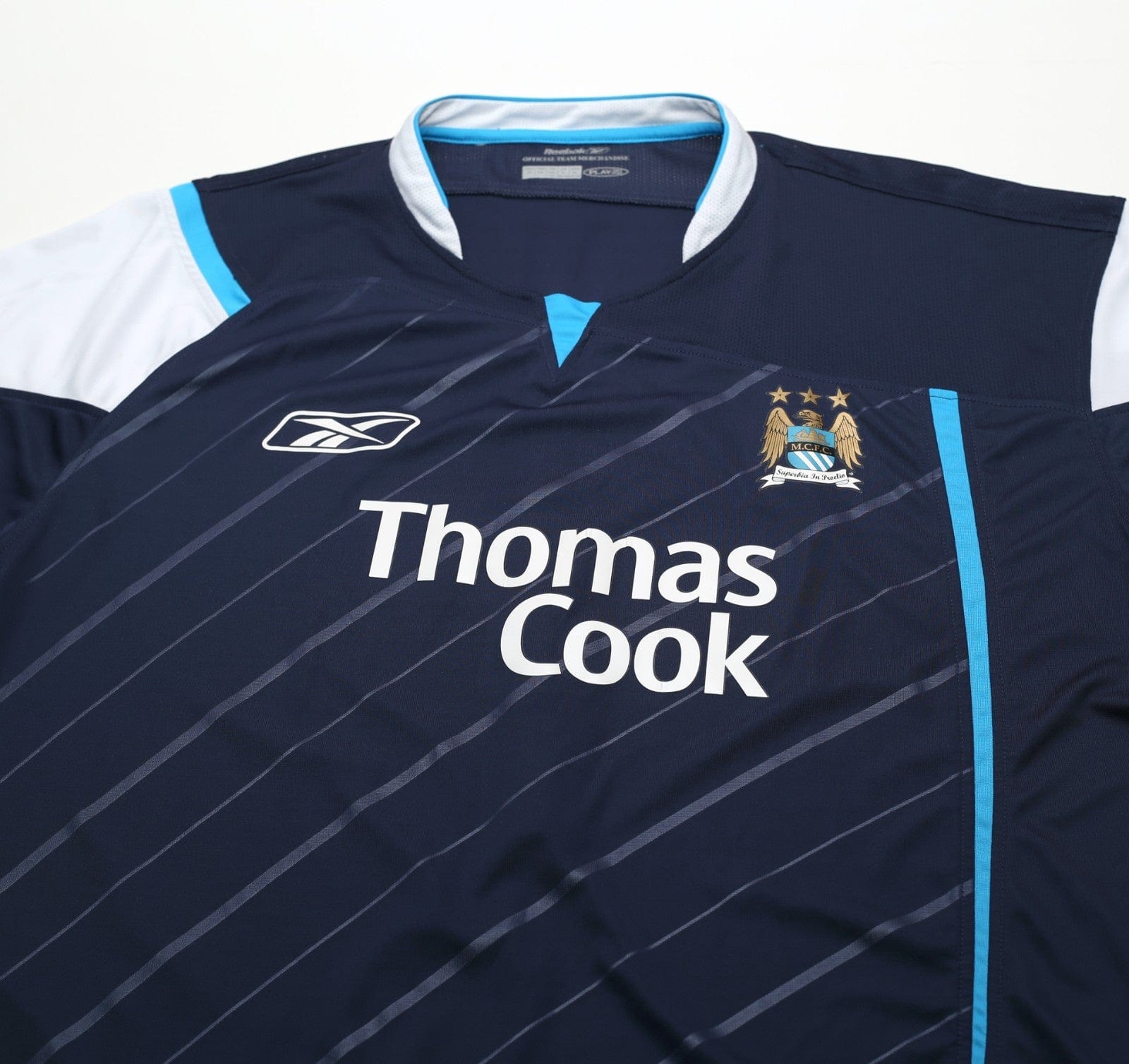 2005/06 JAMES #1 Manchester City Vintage Reebok Away Football Shirt (XL)