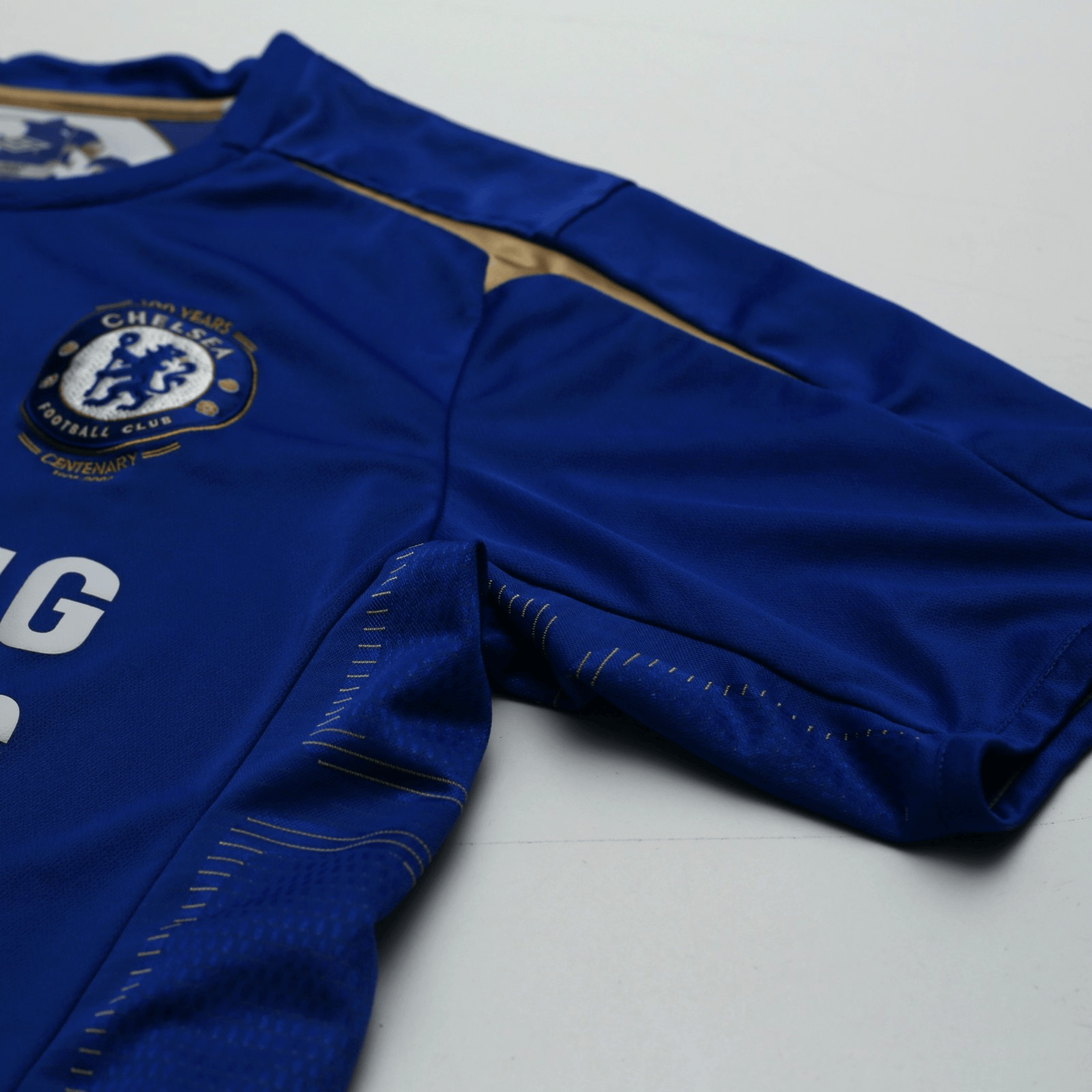 2005/06 Lampard #8 Chelsea Vintage Umbro Centenary UCL Home Football Shirt (L)