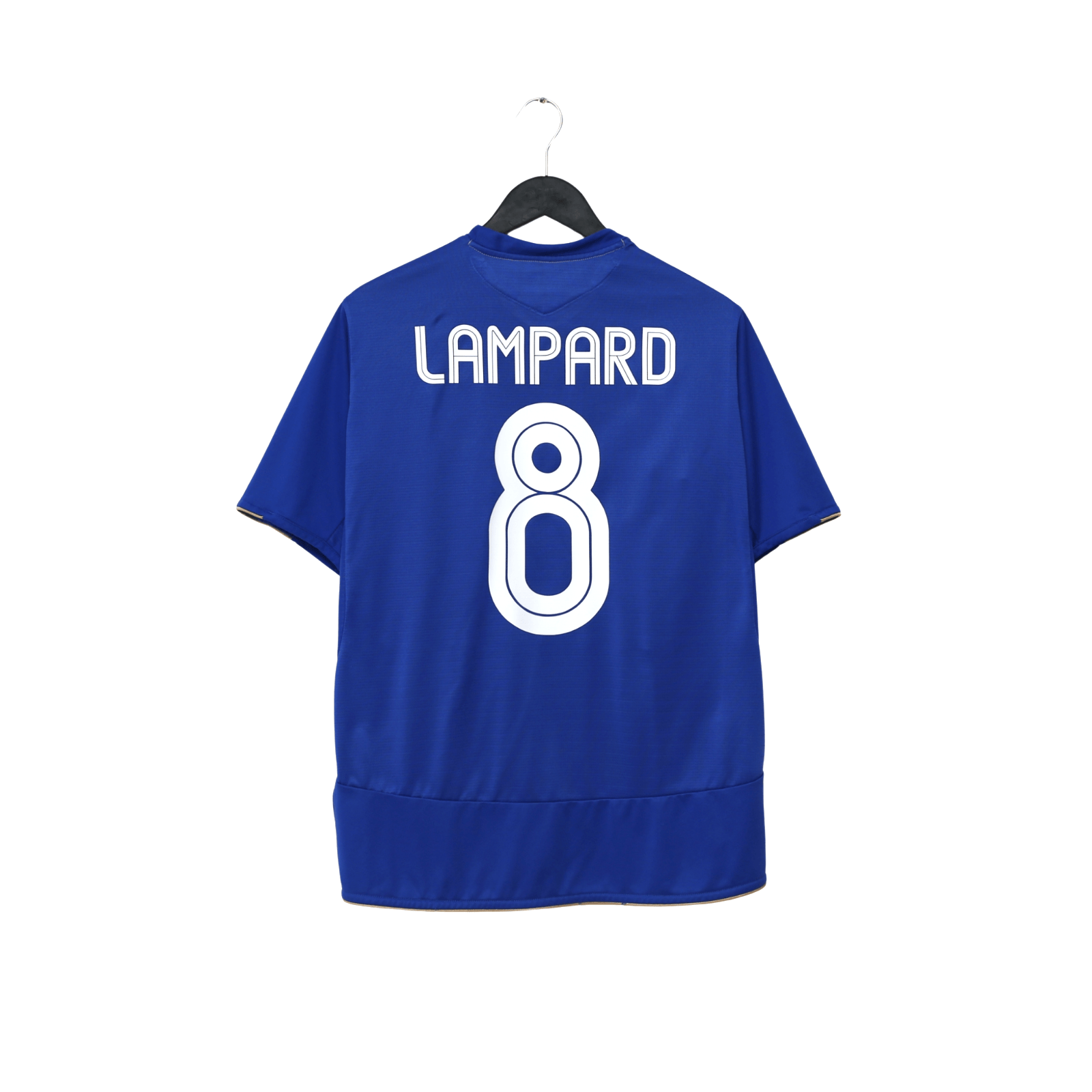 2005/06 Lampard #8 Chelsea Vintage Umbro Centenary UCL Home Football Shirt (L)