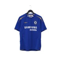 2005/06 Lampard #8 Chelsea Vintage Umbro Centenary UCL Home Football Shirt (L)