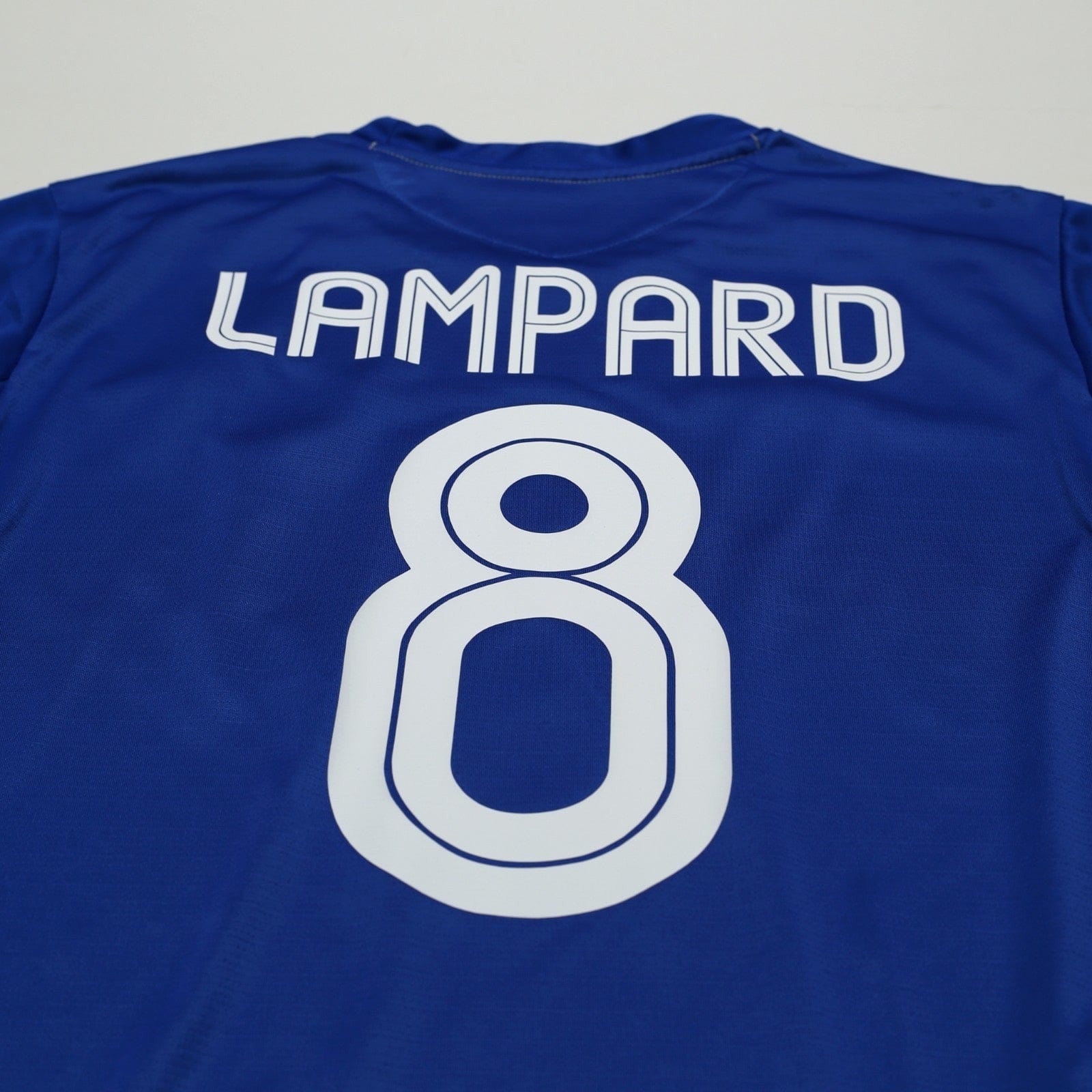 2005/06 Lampard #8 Chelsea Vintage Umbro Centenary UCL Home Football Shirt (L)