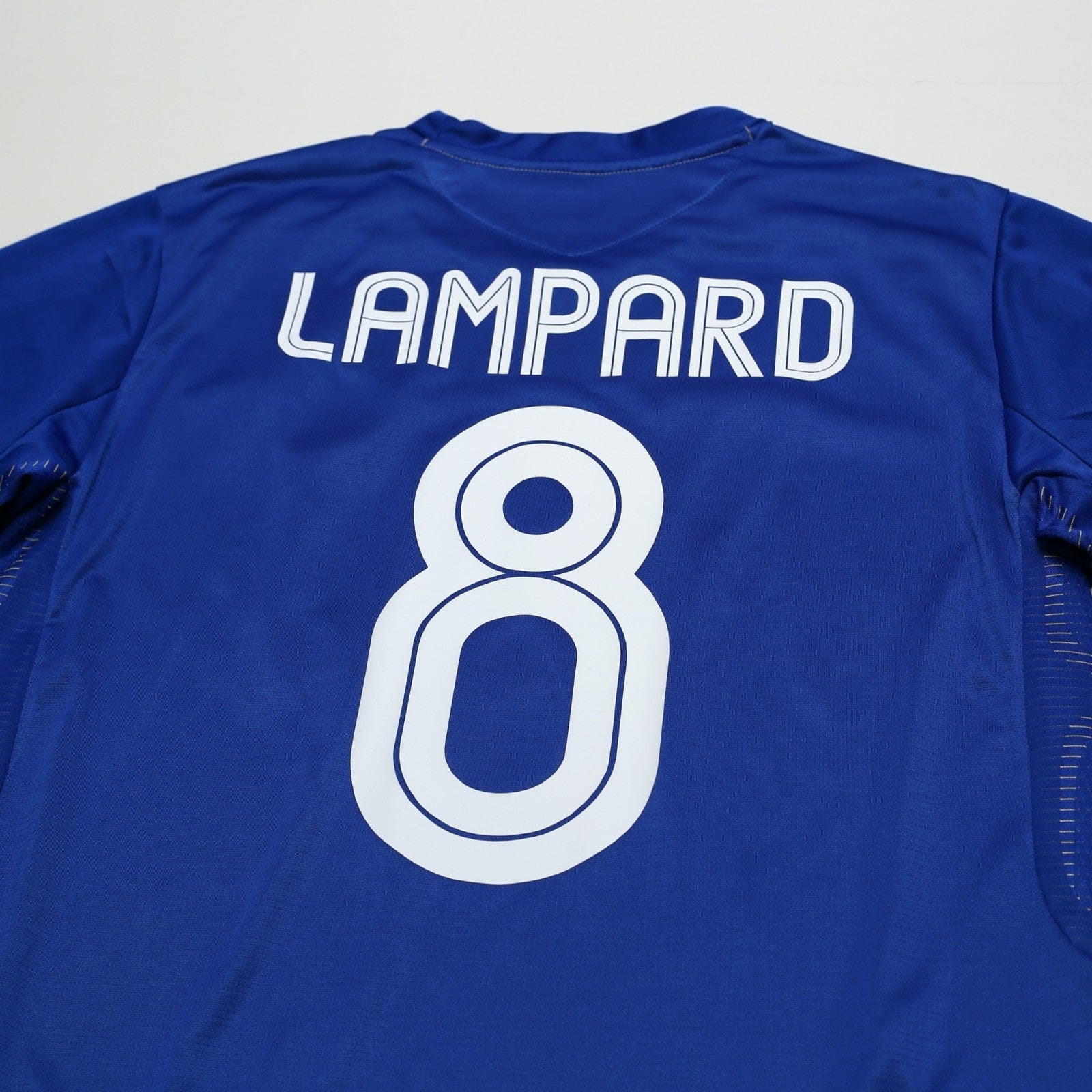 2005/06 Lampard #8 Chelsea Vintage Umbro Centenary UCL Home Football Shirt (L)