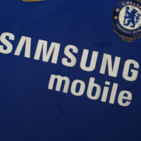2005/06 Lampard #8 Chelsea Vintage Umbro Centenary UCL Home Football Shirt (L)