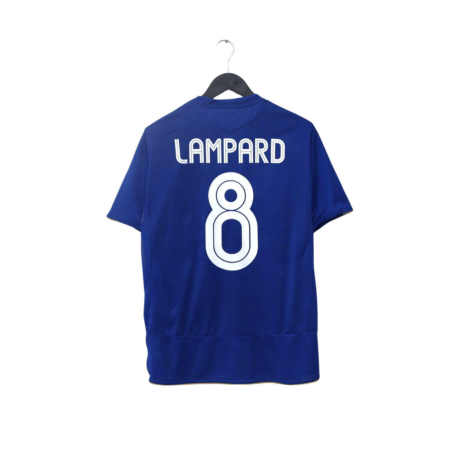 2005/06 Lampard #8 Chelsea Vintage Umbro Centenary UCL Home Football Shirt (M)