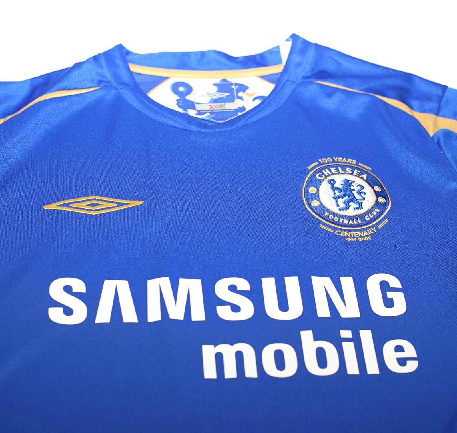 2005/06 LAMPARD #8 Chelsea Vintage Umbro UCL Home Football Shirt