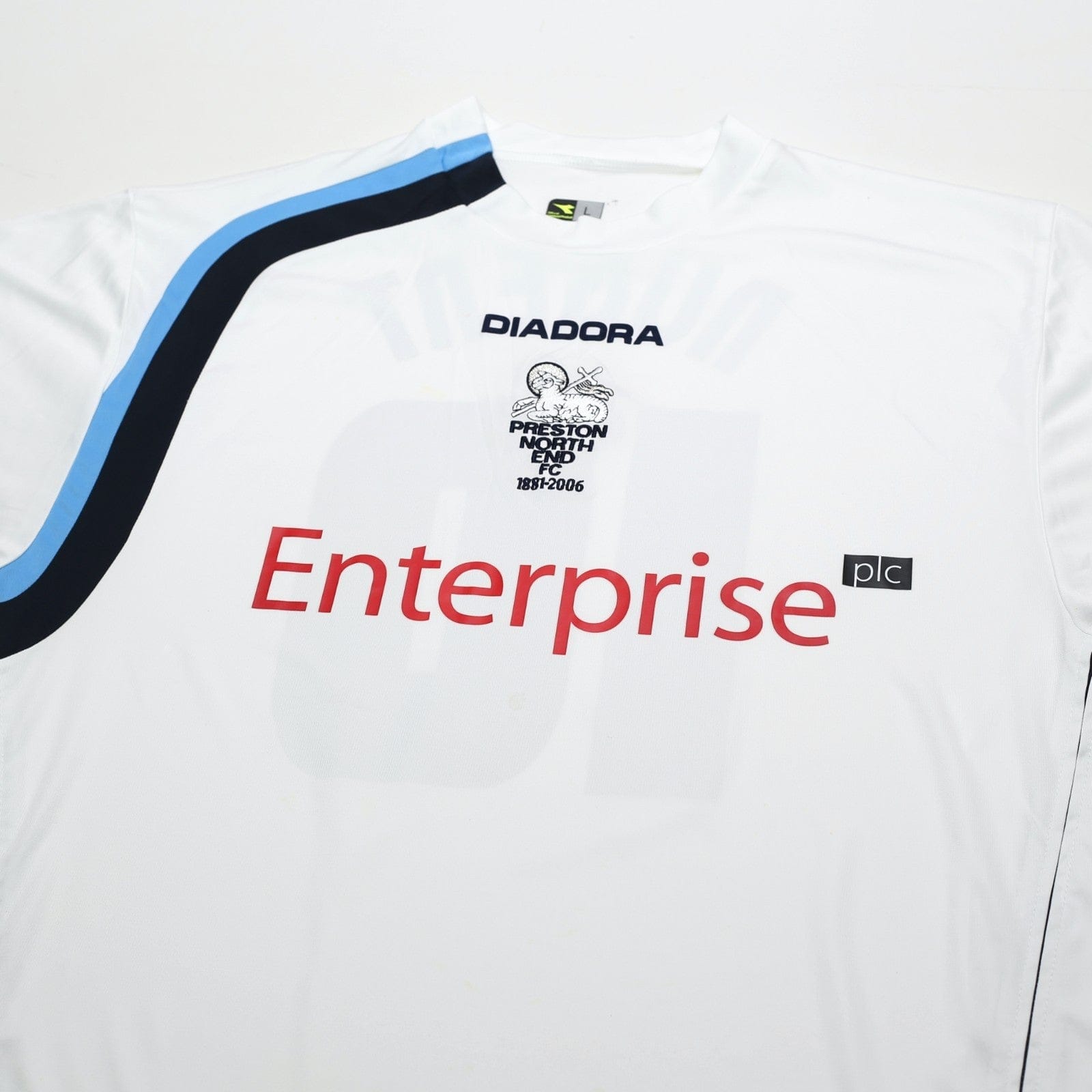 2005/06 Nugent #10 Preston North End Vintage Diadora Home Football Shirt (L)