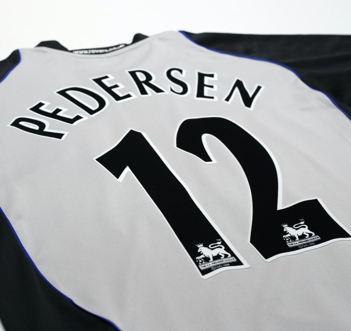 2005/06 PEDERSEN #12 Blackburn Rovers Vintage Lonsdale Away Football Shirt (M)