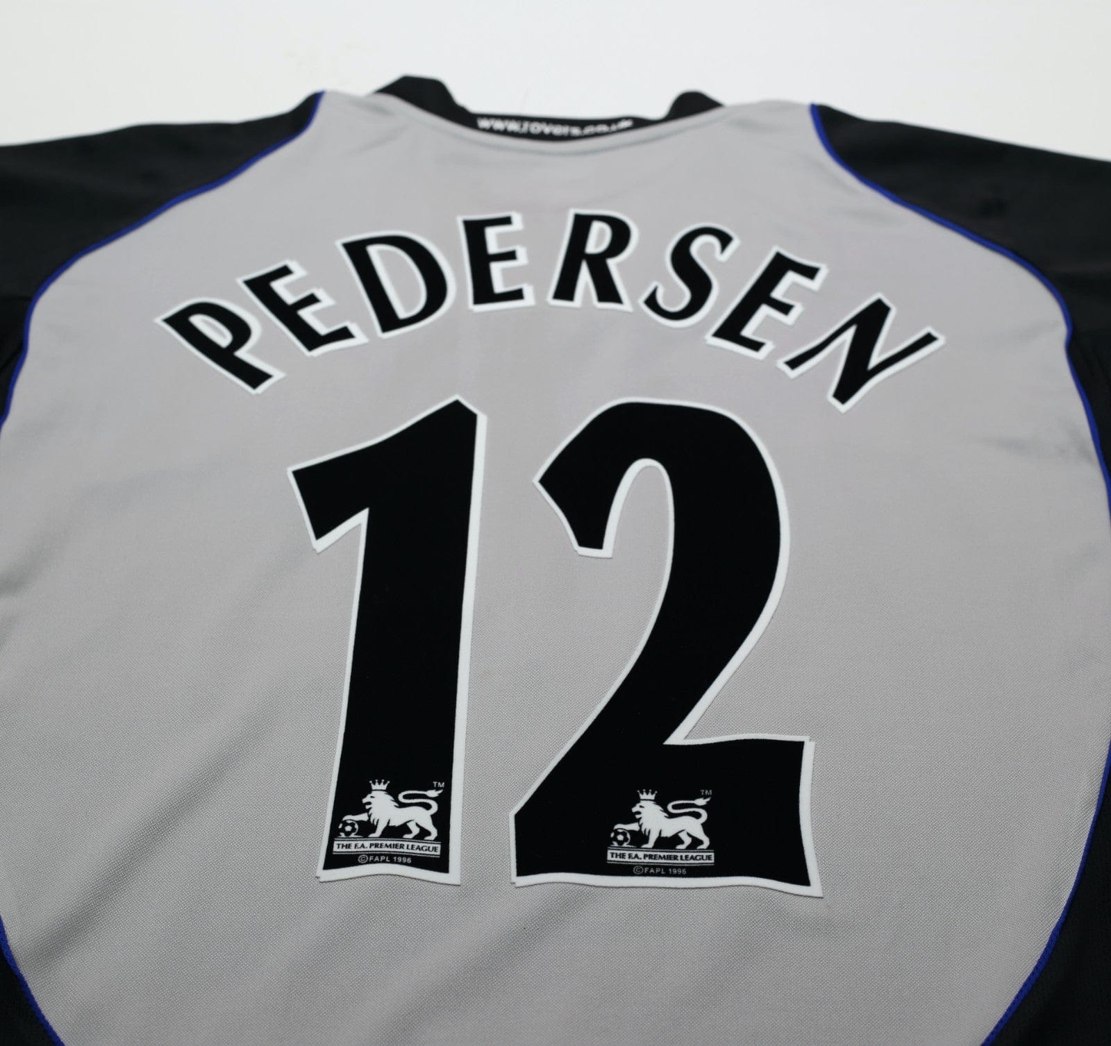 2005/06 PEDERSEN #12 Blackburn Rovers Vintage Lonsdale Away Football Shirt (M)