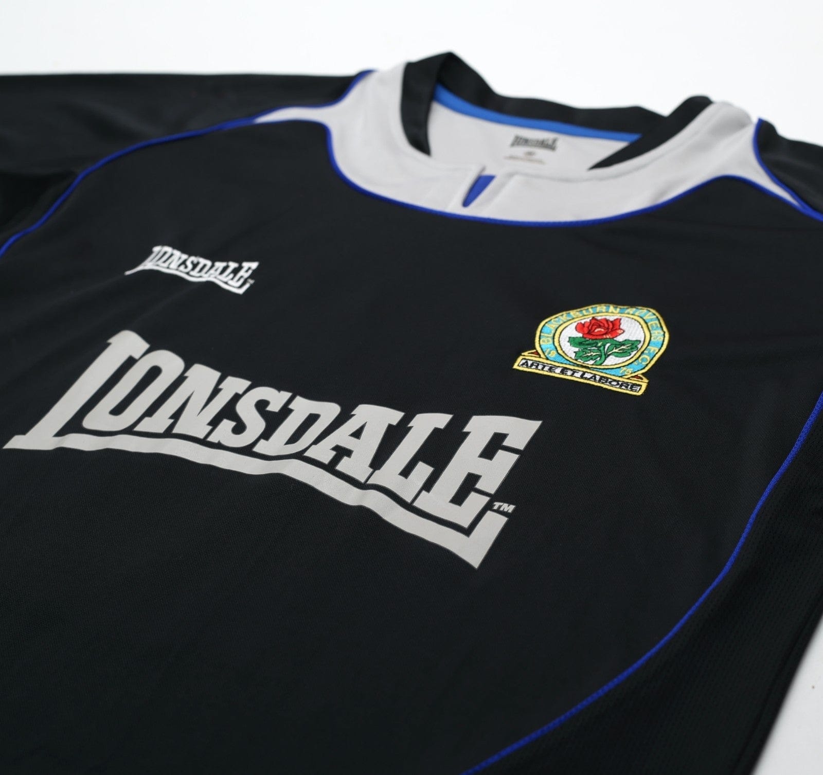 2005/06 PEDERSEN #12 Blackburn Rovers Vintage Lonsdale Away Football Shirt (M)