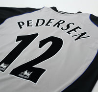 2005/06 PEDERSEN #12 Blackburn Rovers Vintage Lonsdale Away Football Shirt (M)