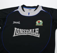 2005/06 PEDERSEN #12 Blackburn Rovers Vintage Lonsdale Away Football Shirt (M)