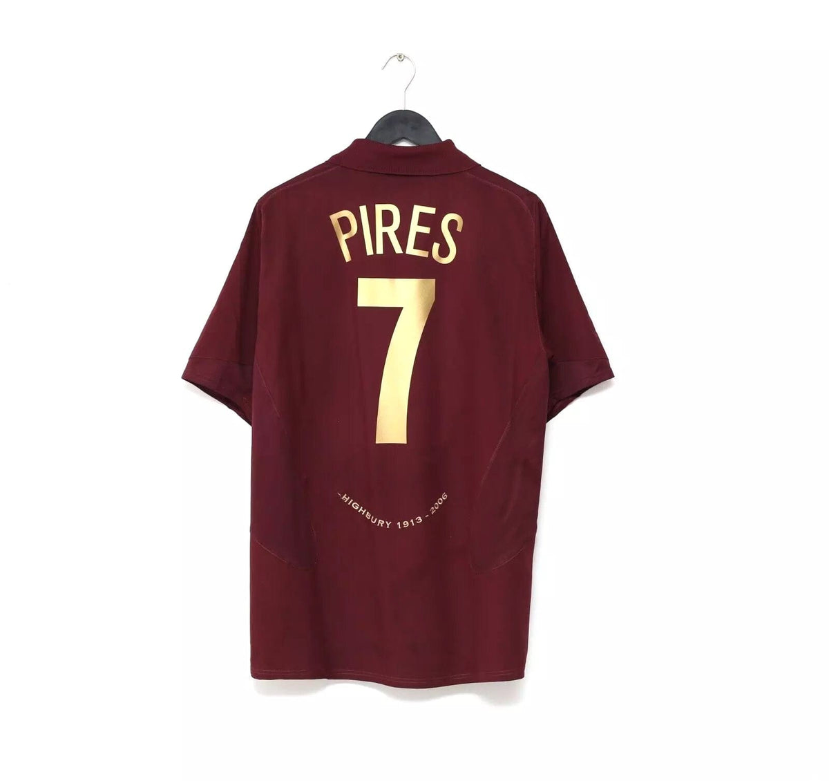 2005/06 PIRES #7 Arsenal Vintage Nike UCL Home Football Shirt Jersey (L)